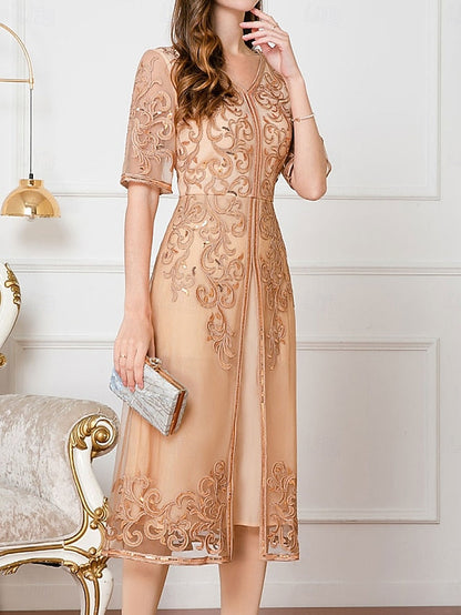 Dress the Chinese Guest Elegant of Bride Mother Wedding