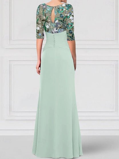 Dress A-Line Bride Sparkle Gown of Mother the SkyBeaded