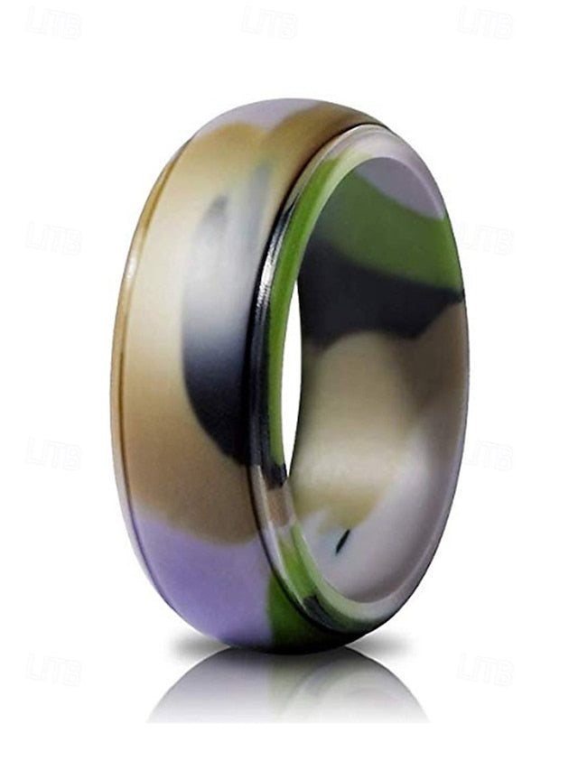 Ring – Matte Silicone Durable Men Comfortable Black for