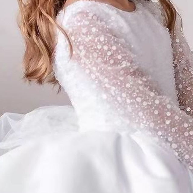 First Girl Dress Girls' Communion Flower