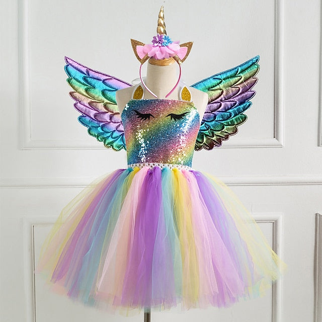 Unicorn Dress Vacation Girls' Movie Cosplay New