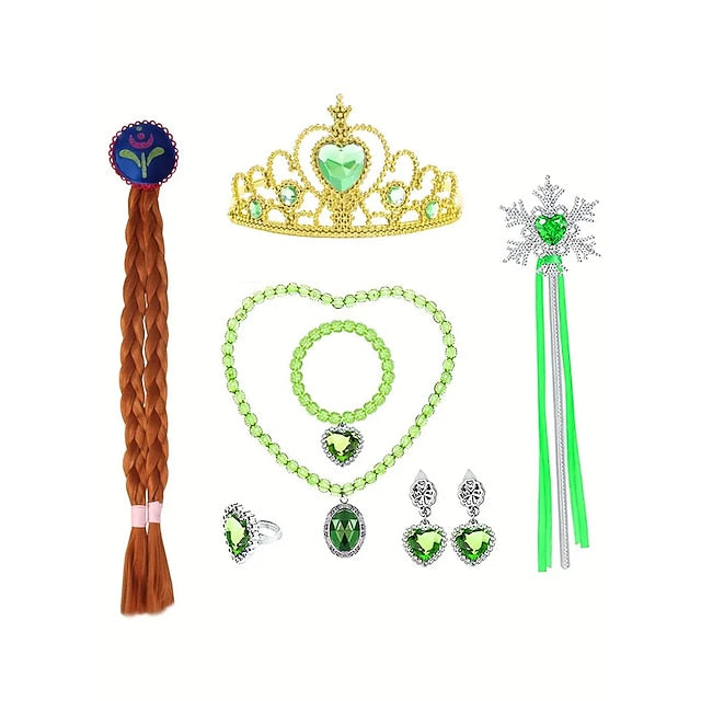 Party Princess Girl Anna Frozen Dress Fairytale Theme Flower