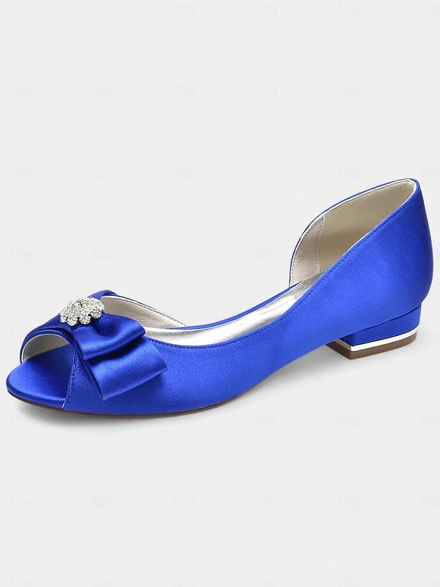 satin a luxurious in crafted Elegant flats sparkling with