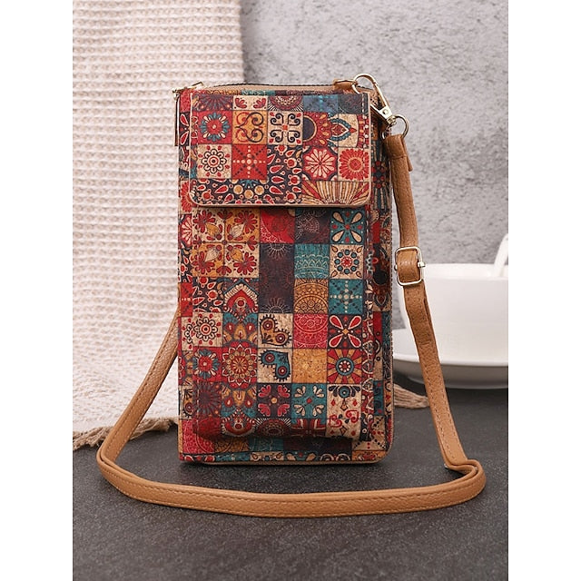 Vintage Bag with Women’s Phone Adjustable Crossbody Boho