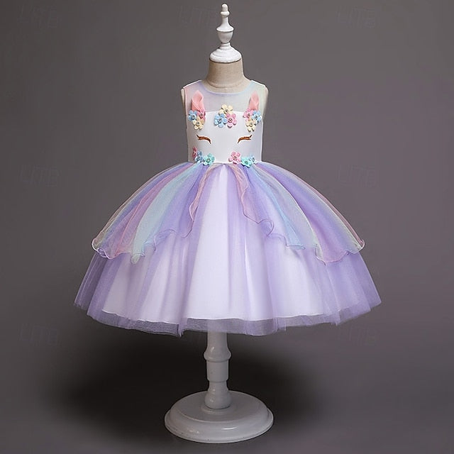 Princess Flower Dress Girl Kid's Girls'