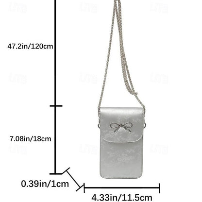 Leather Women's Phone Bag Daily PU Mobile Crossbody