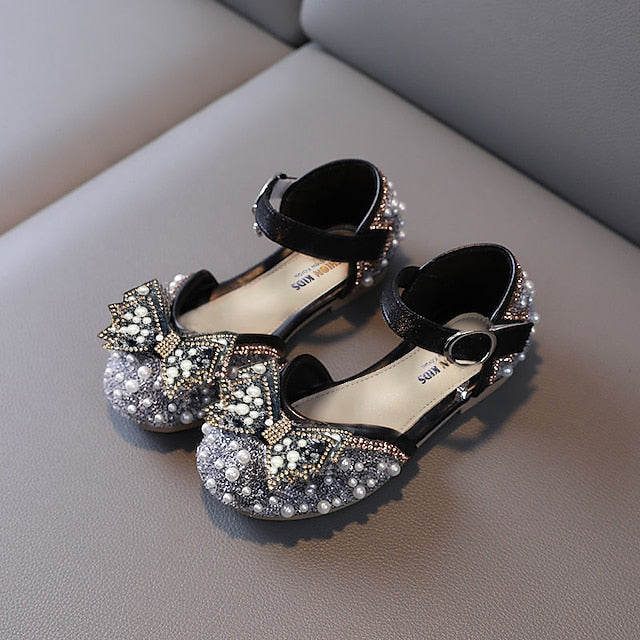 Flats PU Glitters Lolita Girls' Shoes Daily Rubber
