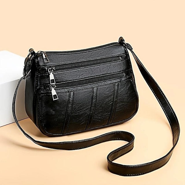 Crossbody Black Stylish Women's Bag – Faux Leather