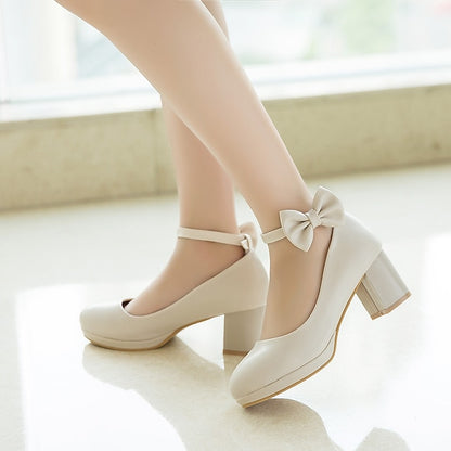Weddings Shoes White Mary Jane for Girls' Bow - Perfect