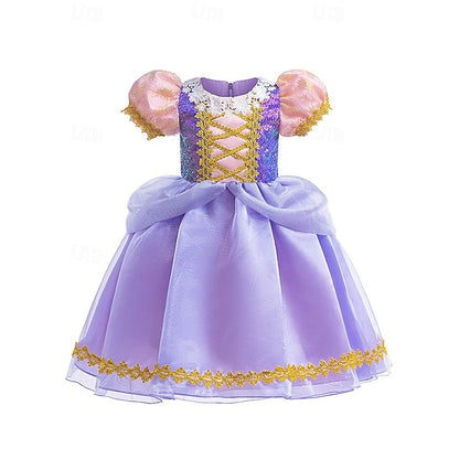 Sofia Princess Theme Dress Party Fairytale Rapunzel Flower Girl