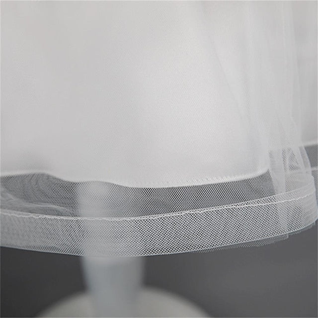 Dress Party Color Girls' Sleeveless Solid Toddler