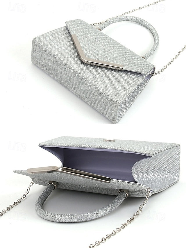 Glitter Chain Strap Bag Evening with Women's Clutch –