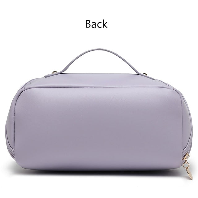 Women's Cosmetic Makeup Handbag Leather PU Bag Travel