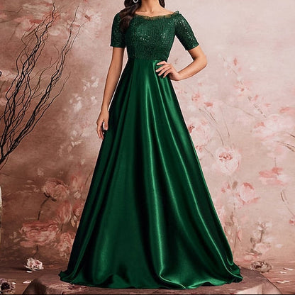 Bride A-Line of Formal Mother Gown Evening Sparkle the Dress