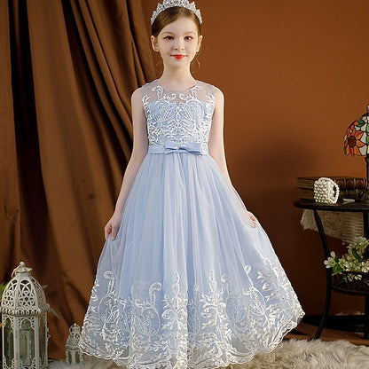 Girls' Christening Flower Kids Wedding Dress Sleeveless