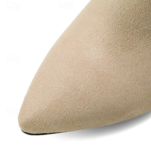 Bow Pearl Suede Ankle Women's Boots and with Charm Pink