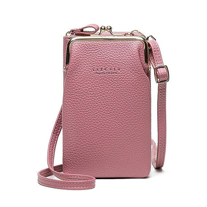 Bag Gold Women's Faux with Frame Leather Black Crossbody