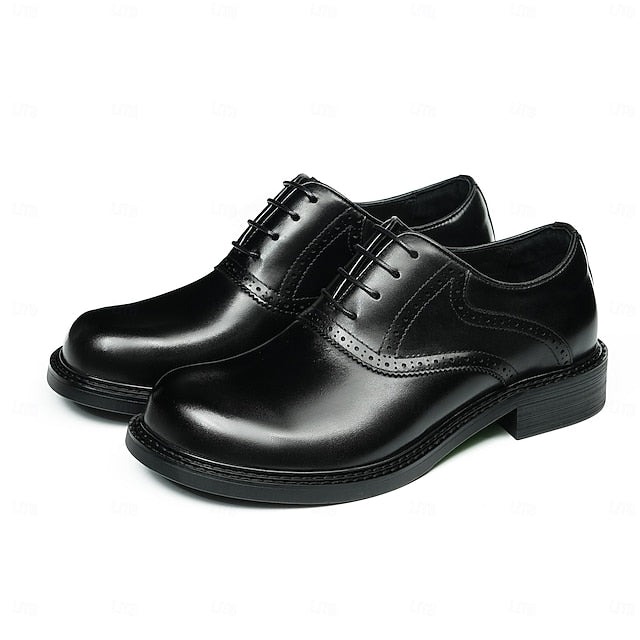 First Genuine Leather Shoes- Layer Men's Oxford