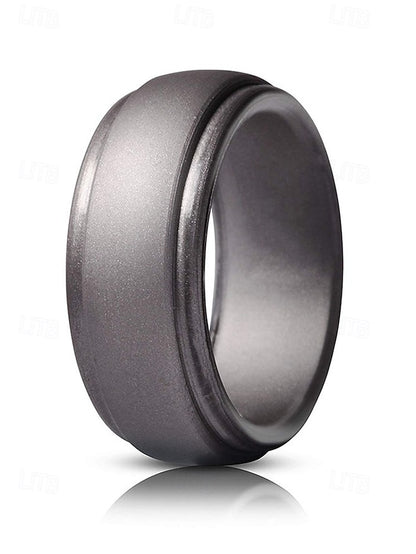 Ring – Matte Silicone Durable Men Comfortable Black for
