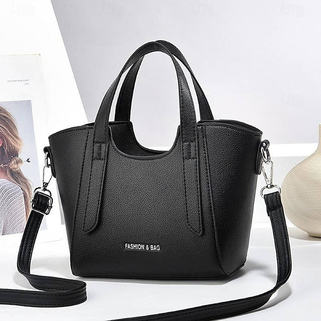 Casual PU Handbag Durable Earth Daily Leather Women's