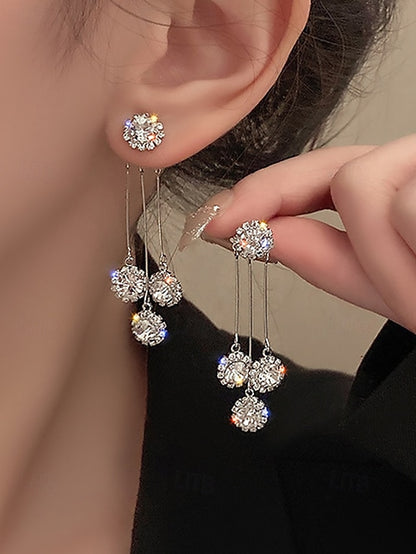 Crystal for Elegant Women – Dangle Earrings Sparkling
