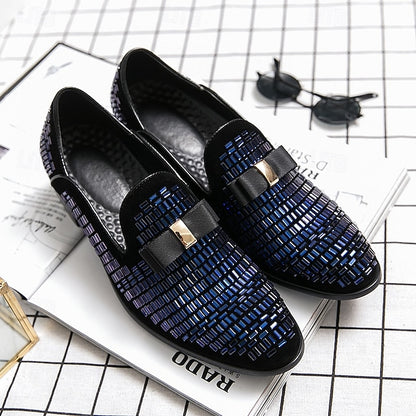 Elegant Strap Loafers Silver and Men's Prom Woven – Monk