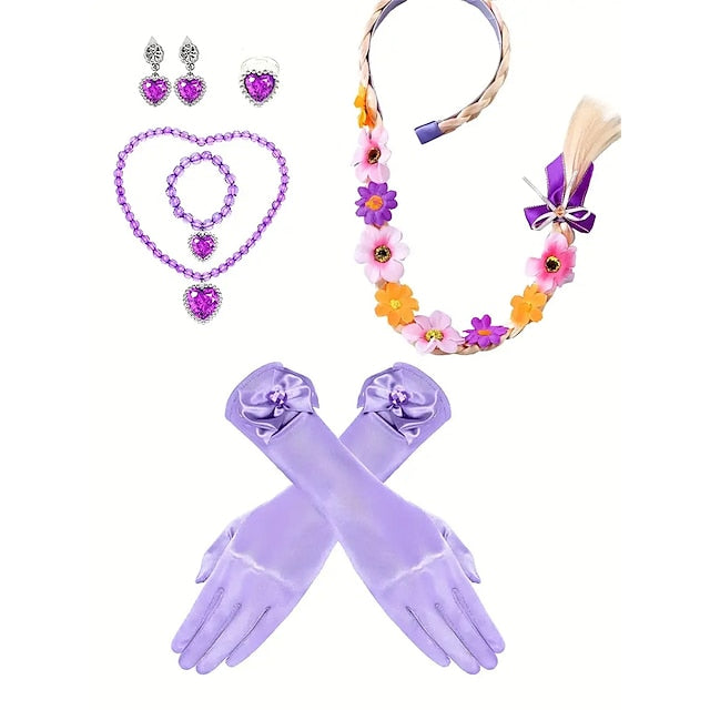 Princess Party Rapunzel Sofia Girl Dress Theme Fairytale Flower