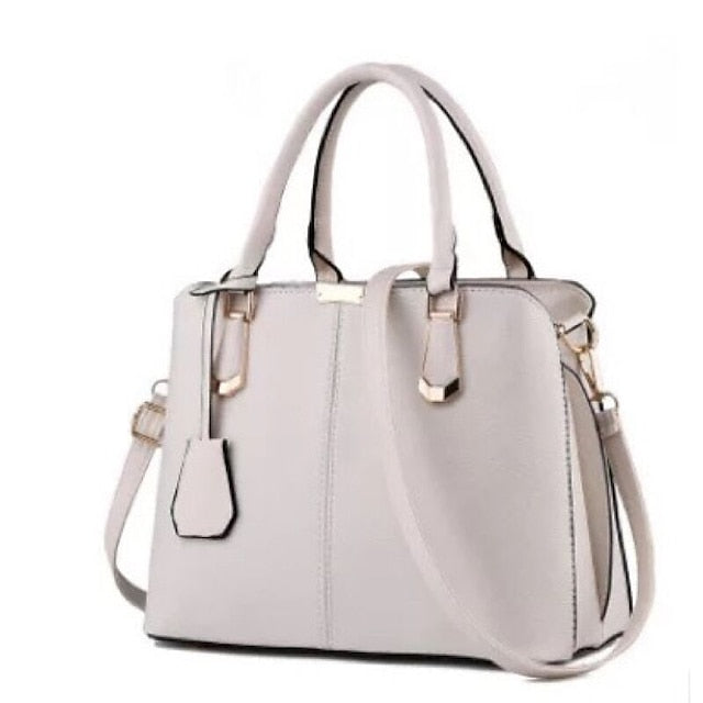 Leather Women's Green Elegant Handbag Faux – Structured