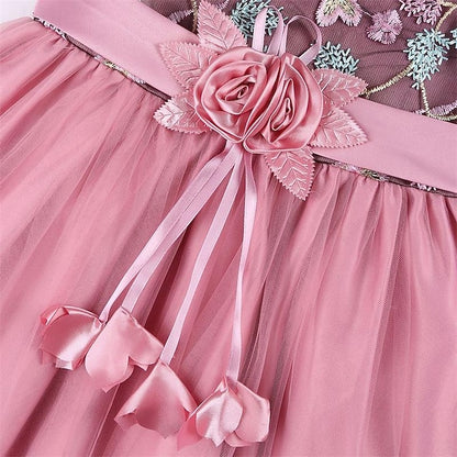 Sleeveless Girl Flower Girls' 3D Party Dress