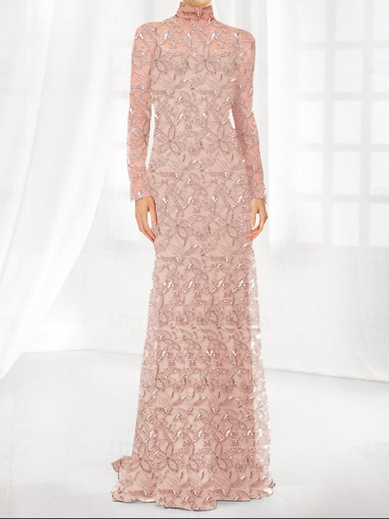 Simple Mother Elegant Column of Dress Bride / the Sheath