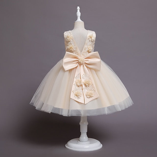 Girl Wedding Flower Dress Party Girls'