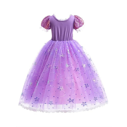 Princess Party Rapunzel Sofia Girl Dress Theme Fairytale Flower