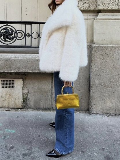 Women's Furs Leathers Warm Faux Fur Comfortable Coat