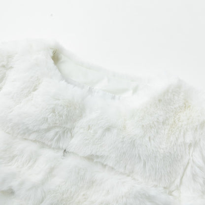 Coat Faux Comfortable Active Elegant Women's Fur Street