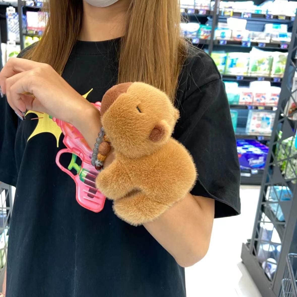 Capybara Pops Clap Ring Wristband