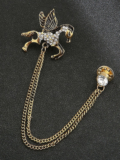 Men's with Lapel Pin Christmas Brooch Deer