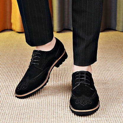 Shoes – Lace-Up Derby Brogue Men's Brown Vintage