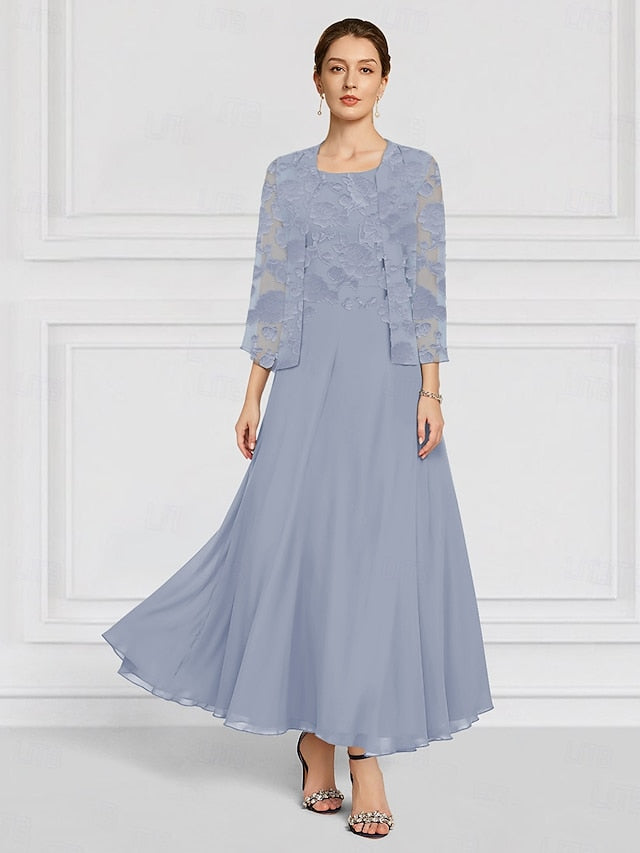 Mother the of SkyBurnt Bride Floral A-Line Piece Out Two Lace