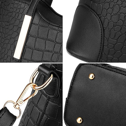 Boston Shoulder Bag PU Handbag Women's Crossbody