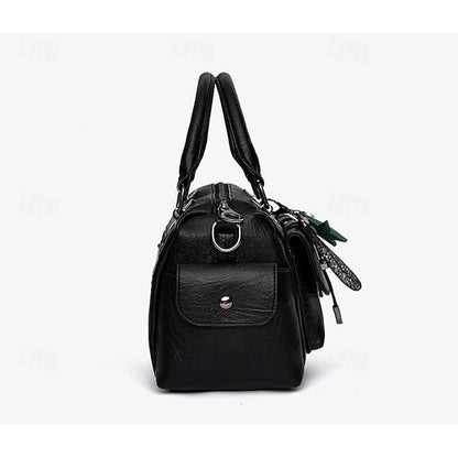 Stylish Large – Women's Blue Leather Handbag Faux