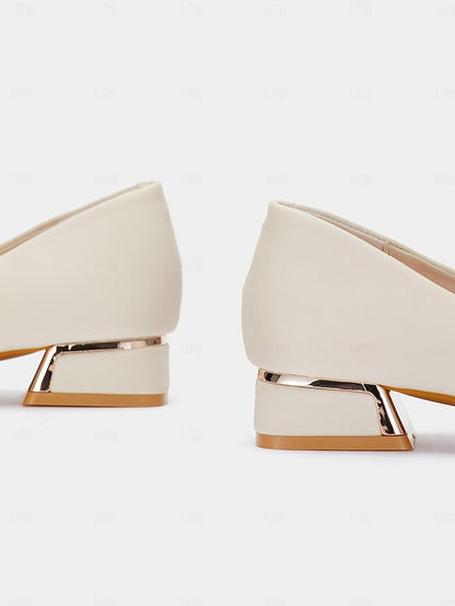 Pearl Women's Low Elegant - Pointed Embellished Flats Heel