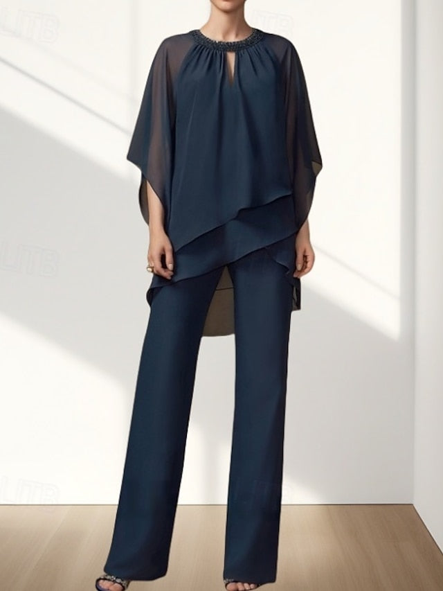 Piece of Two Pantsuit the Bride Dress Wedding Mother Guest