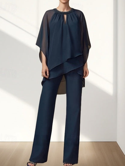 Piece of Two Pantsuit the Bride Dress Wedding Mother Guest