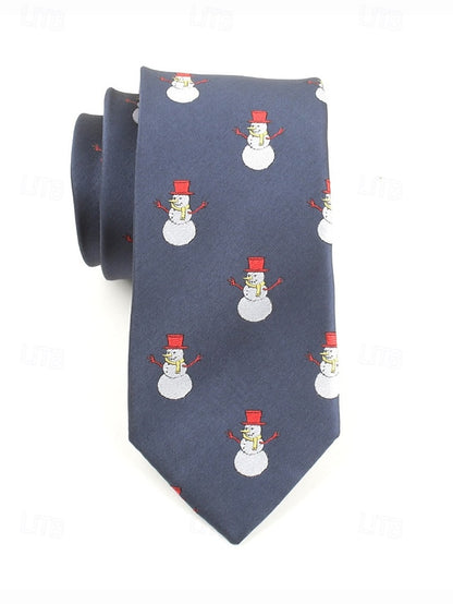 Christmas Men's Necktie Santa with