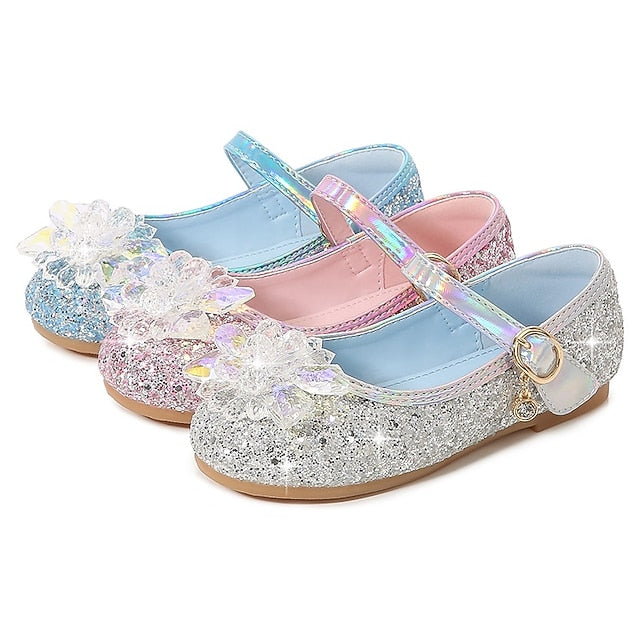 Shoes Girls' PU Princess Portable Flats Leather Walking