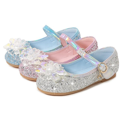 Shoes Girls' PU Princess Portable Flats Leather Walking