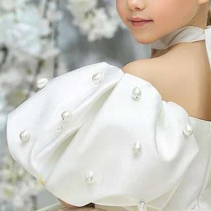 Girl Girls' Flower Color Solid Dress Kids