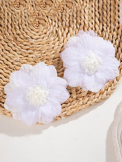 Statement - Flower Floral Oversized Women's Drop Earrings