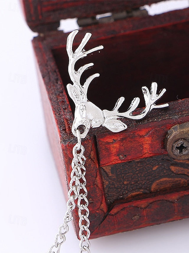 Collar Alloy Reindeer Men's Christmas – Elegant Pins
