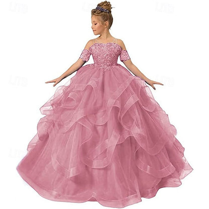 Girls' Flower Dress Kid's Girl Princess